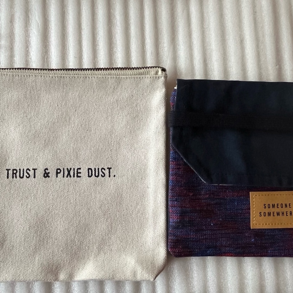 Bundle Cosmetic Bags Faith Trust Pixie Dust Sugarboo Someone Somewhere Delta